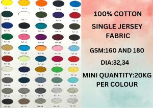 Cotton Lycra Fabric, Plain/Solids, Multicolour at Rs 590/kg in Ludhiana