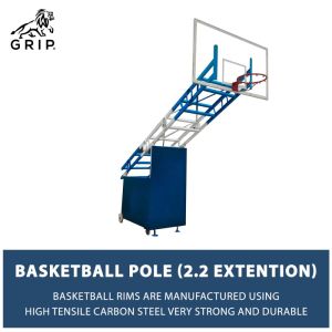 Grip Basket Ball Pole With Double Channel System ( 2.2 Extension)