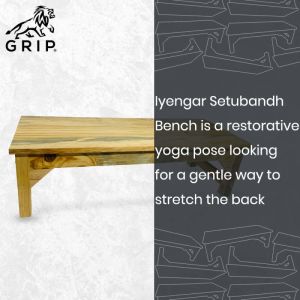Grip Iyengar Yoga Setubandh Bench