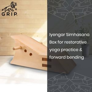 Grip Iyengar Yoga Simhasana Box