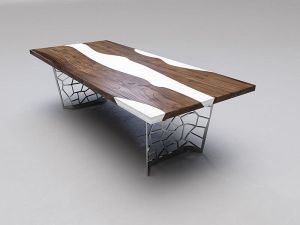 Hard White Dining Table
