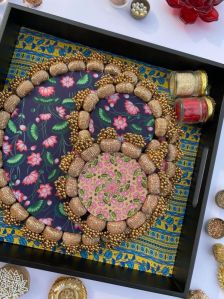 diwali ensemble divine pichwai glass beaded rangoli