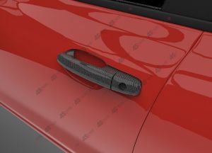 Car Carbon Fibre Finish Door Handle Garnish