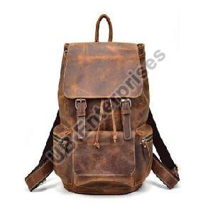 Buffalo Leather Handmade Unisex Backpack