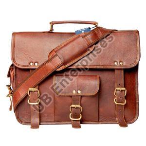 Rugged Leather Messenger Bag