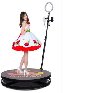 2.5ft 360 Video Spinner Video Spinny with 360 Degree Slow Motion Video Booth for Birthdays