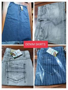 Used Imported Second Hand Ladies Denim Short Skirt