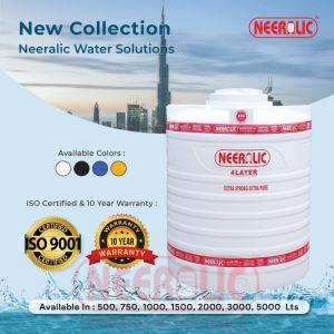 Best 3 Layer Vertical Plastic Water Storage Tank 1000 Litre Hyderabad