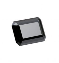 4.36 Carat Black Emerald Moissanite Diamond