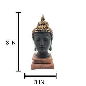 Buddha Statue with Wooden Base