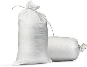 White Woven Sack Bag