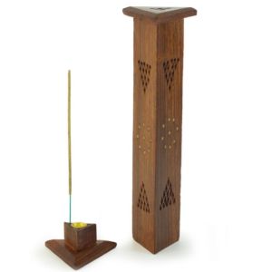 triangle tower shape incense stick burner
