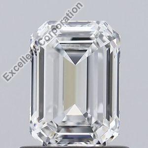 Emerald Shaped 0.90ct E VVS2 IGI Certified Lab Grown HPHT Diamond