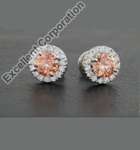 HPHT VVS VS Pink Diamond Earrings
