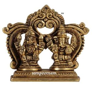 Brass Laxmi Ganesha Statue AR00149SF