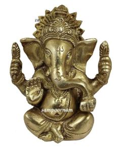 Brass Ganesha Statue AR0024NA
