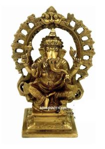 Brass Ganesha Statue AR0027NA