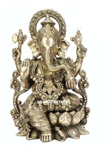 Brass Ganesha Statue AR0028NA