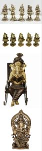 Brass chair lord Ganesha