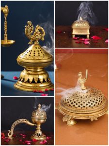 brass incense burners
