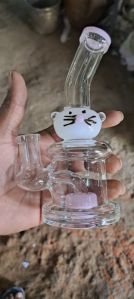 Cat Shape Glass Smoking Pipe