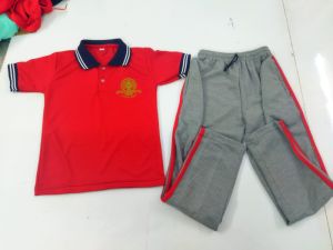 Check Cotton School Uniform T-shirts, Gender : Boys, Girls