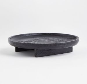 mango wood bowl in black color