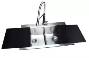 Kitchen Sink with Glass Lid