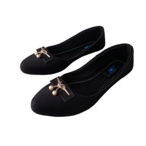 JAL FLAT TIE BUCKLE LYCRA BALLETS FOR WOMEN