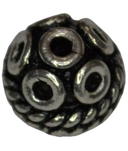 5mm Sterling Silver Brushed Cube Bead
