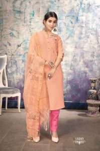 Designer Kurti Pant Set with Dupatta