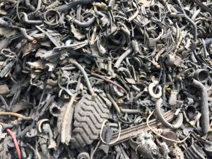 Mix black Shredded rubber scrap