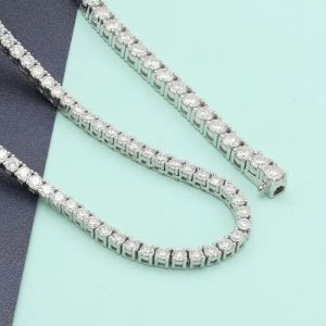 Moissanite Diamond Tennis Chain Necklace