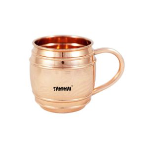 copper lines hammer barrel mug