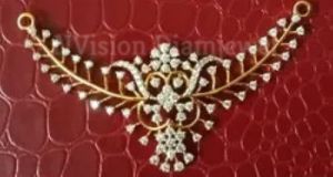 Yellow Gold Designer Mangalsutra Real Diamond Pendant
