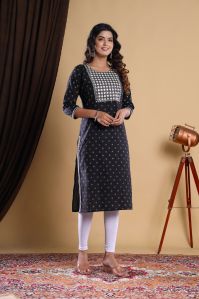 Ladies Embroidered Printed Kurti