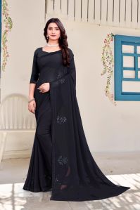 Ladies Chikan Georgette Saree