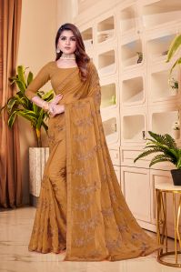 Ladies Designer Shimmer Sarees