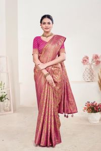 Women Viscose Silk Saree -4