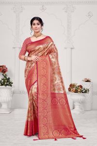 Women Viscose Silk Saree -6