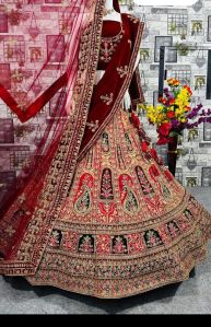 Multicolor Bridal Wear Lehenga Choli