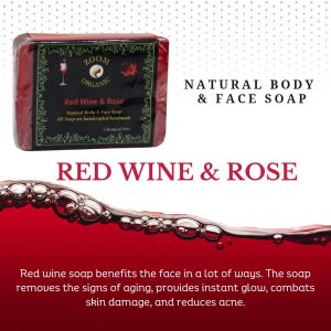 Red Wine & Rose Soap