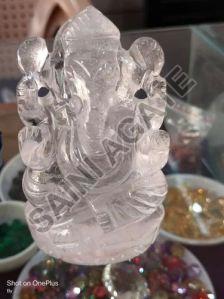 Clear Quartz Ganesha Statue
