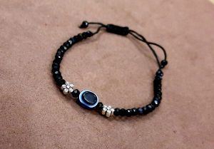 Adjustable Enchanted Bloom Flower Evil Eye Bracelet