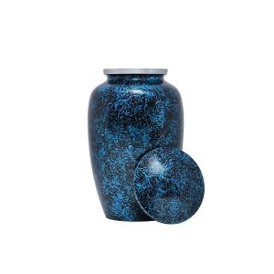 200 LBS Blue Black DZ Aluminum Cremation Urn