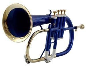 Four Valve Blue Flugelhorn