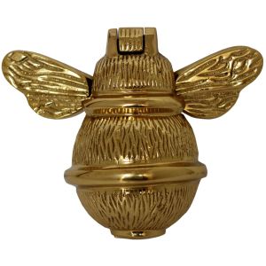 Shiny Solid Brass Bumblebee Door Knocker