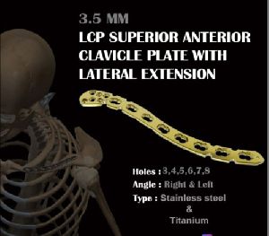 3.5MM LCP SUPERIOR ANTERIOR CLAVICLE PLATE WITH LATERAL EXTENSION