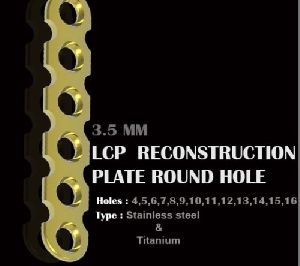 &amp;quot;3.5 MM LCP RECONSTRUCTION PLATE( ROUND HOLE)