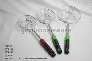 Plastic Handle Stainless Steel Skimmer